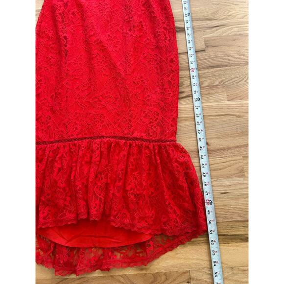 NWT Lovers &‎ Friends Lace Midi Dress Evening Bloom Size Large Mermaid Tango - Picture 8 of 13